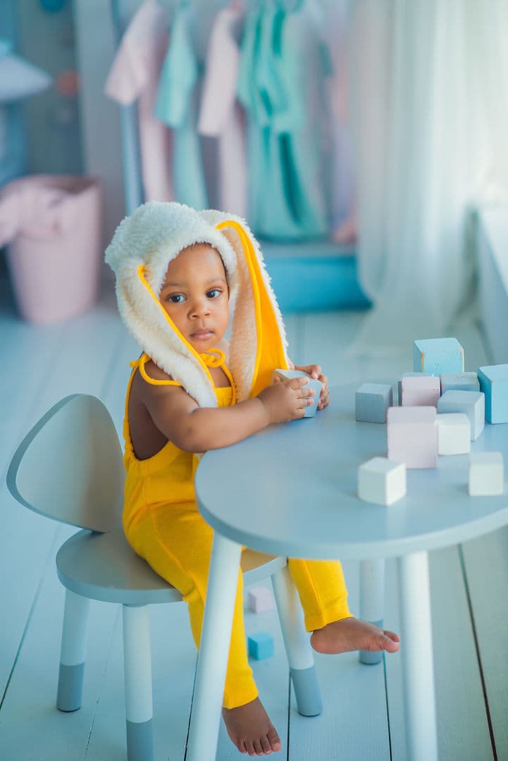 Joyful baby photography session