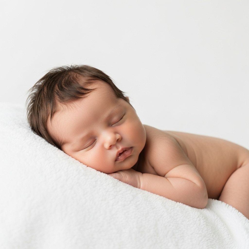 Peaceful sleeping newborn